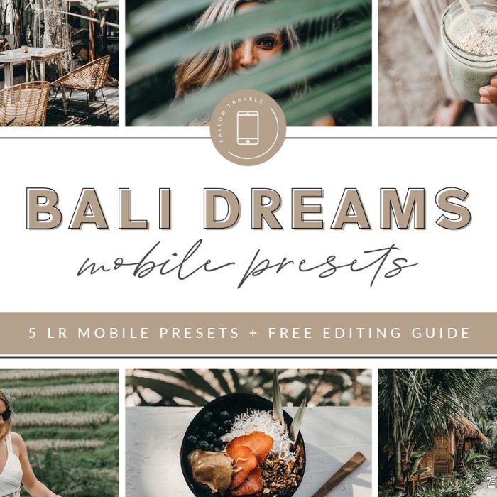 [胶片LR预设]巴厘岛旅拍胶片Lightroom预设+手机版预设 Bali Lightroom MOBILE