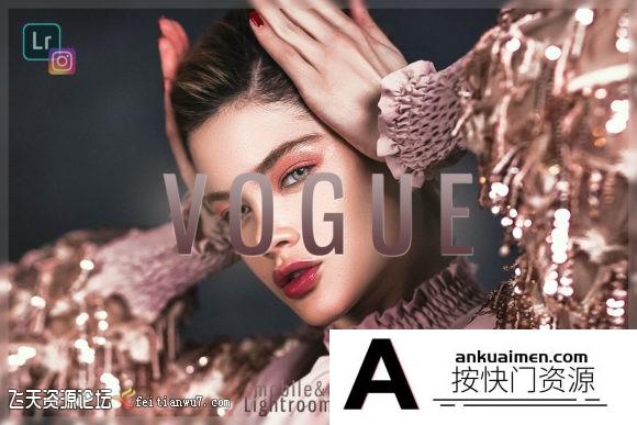 [人像LR预设]时尚人像修饰Lightroom预设+手机版lr预设Vogue Lightroom Preset