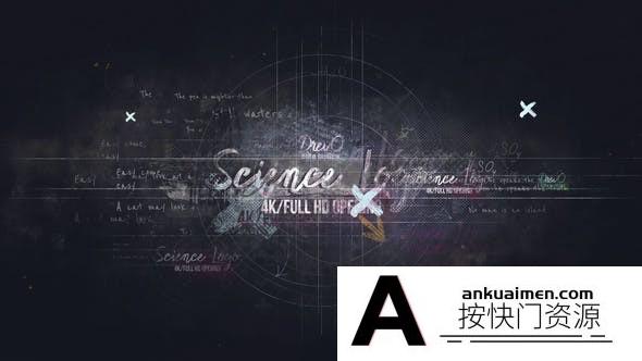 [logo模板]科学元素Logo动画AE模板- Science Logo