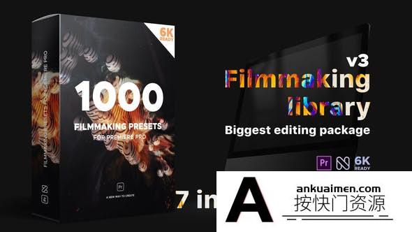 [Premiere预设]PR预设-1000种文字标题PR转场片头调色特效包 Premiere Effects Pack v3