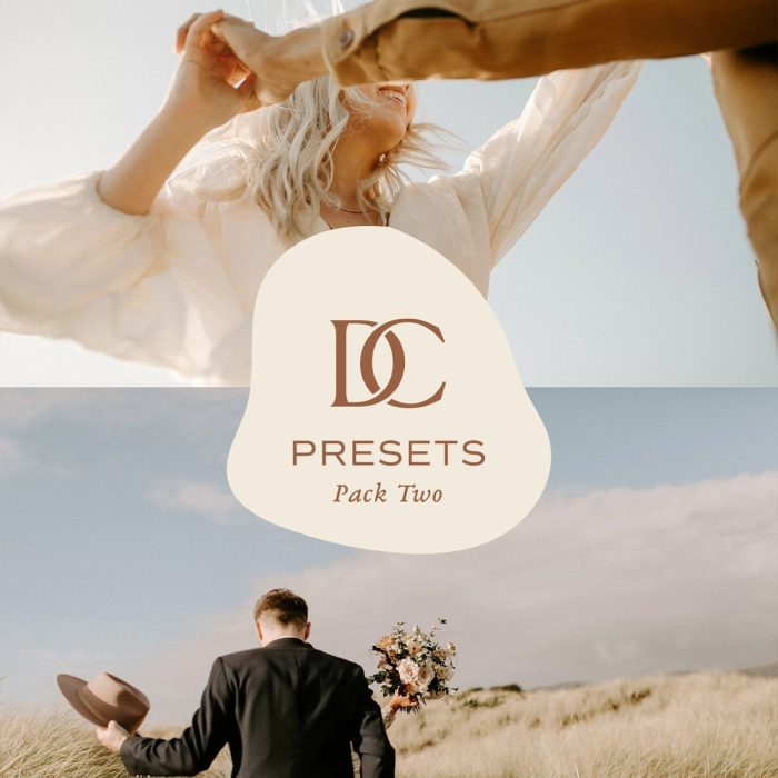 [婚礼LR预设]道恩 查尔斯婚纱胶片LR预设第二套Dawn Charles-DC Presets Pack Two