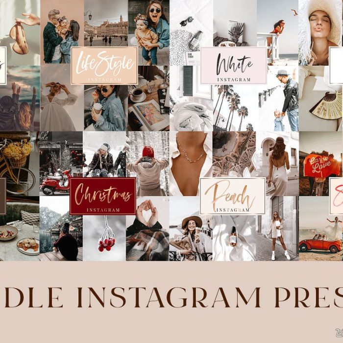 [手机版lr预设]Instagram网红博客人像8套手机版LR预设合集 Mobile Presets Instagr