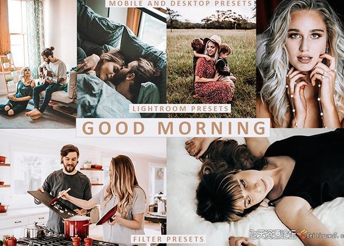 [胶片LR预设]高对比电影胶片LR预设+手机LR预设 Good Morning Lightroom Presets