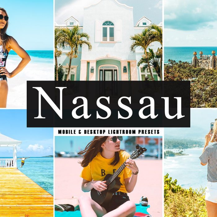 [旅拍LR预设]拿骚海盗岛旅拍人像LR预设+APP预设 Nassau Mobile Lightroom Presets
