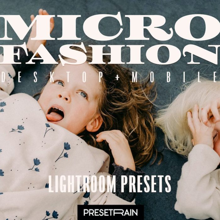 [新生儿童预设]时尚儿童胶片人像调色Lightroom预设Microfashion kids editorial LR