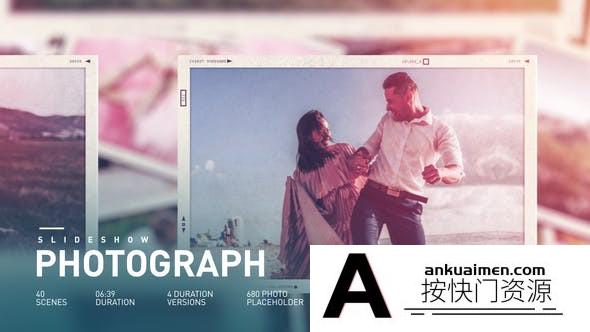[相册AE模板]美好回忆照片相册展示片头AE模板- Photo Slideshow