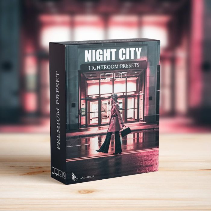 [风光LR预设]HDR城市夜景Lightroom预设 HDR Night Neon Lightroom Presets