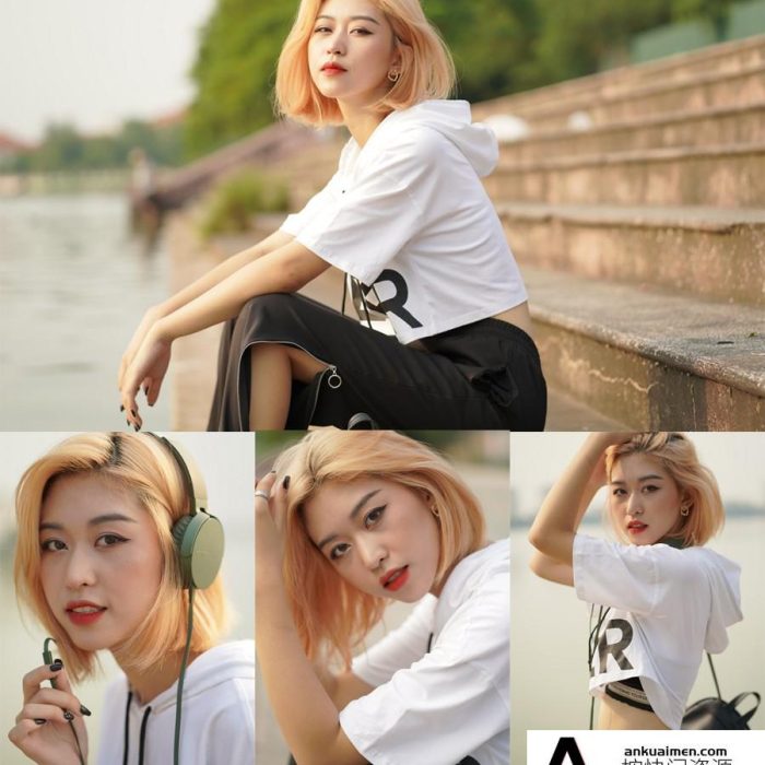 [时尚人像RAW原图]戴耳机的短发美女摄影后期raw原片16P