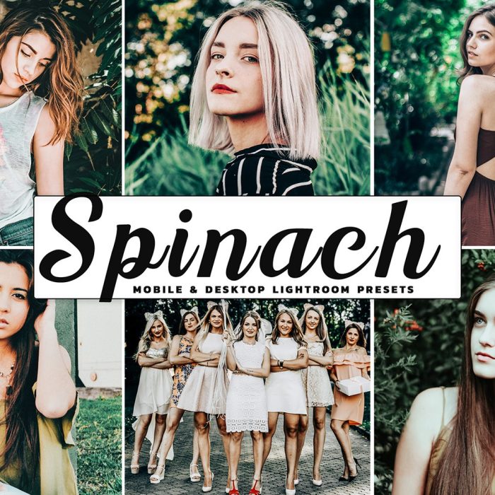 [人像LR预设]森系胶片人像Lightroom预设/APP预设Spinach Mobile Lightroom Presets
