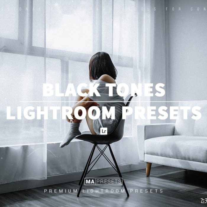 [人像LR预设]中性灰INS人像LR预设 BLACK TONES – Mobile&Desktop Lightroom Presets