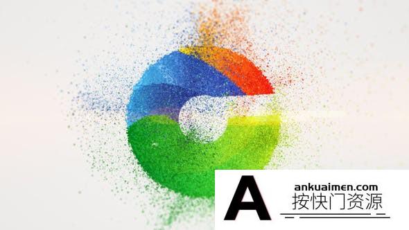 [logo模板]粒子汇聚Logo动画AE模板-2in1 3D Particle Logo