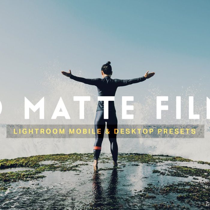 [胶片LR预设]磨砂电影胶卷胶片LR预设+LUT预设Matte Film Lightroom Presets LUTs