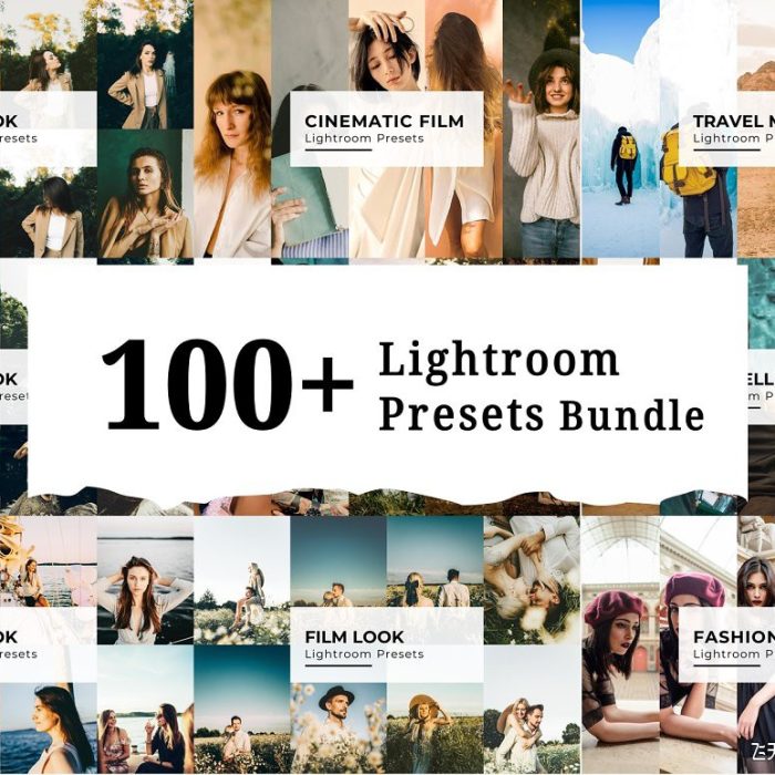 [人像LR预设]100组适用于婚礼人像旅拍电影风光Lightroom预设包 100+ Lightroom Presets Bundle