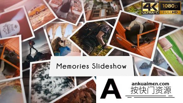 [相册AE模板]回忆幻灯片照片相册片头AE模板- Memories Slideshow Photo