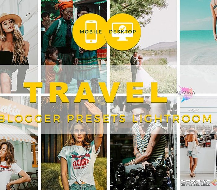 [手机版lr预设]旅行摄影师博客手机版LR预设 Travel Blogger Mobile Presets