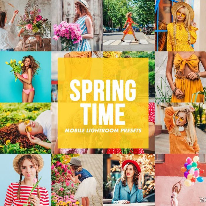 [人像LR预设]时尚唯美春季旅拍人像Lightroom预设 Mobile Lightroom Presets SPRINGTIME