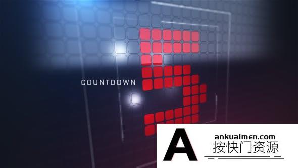 [倒计时模板]超酷翻转倒计时动画AE模板- Flip Countdown