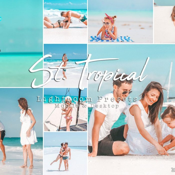 [旅拍LR预设]明亮通透夏季旅拍人像LR预设 St. Tropical  Lightroom Presets