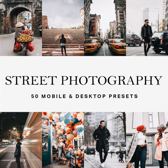 [胶片LR预设]旅行街拍电影胶片LR预设+视频剪辑LUT预设Street Photography Presets