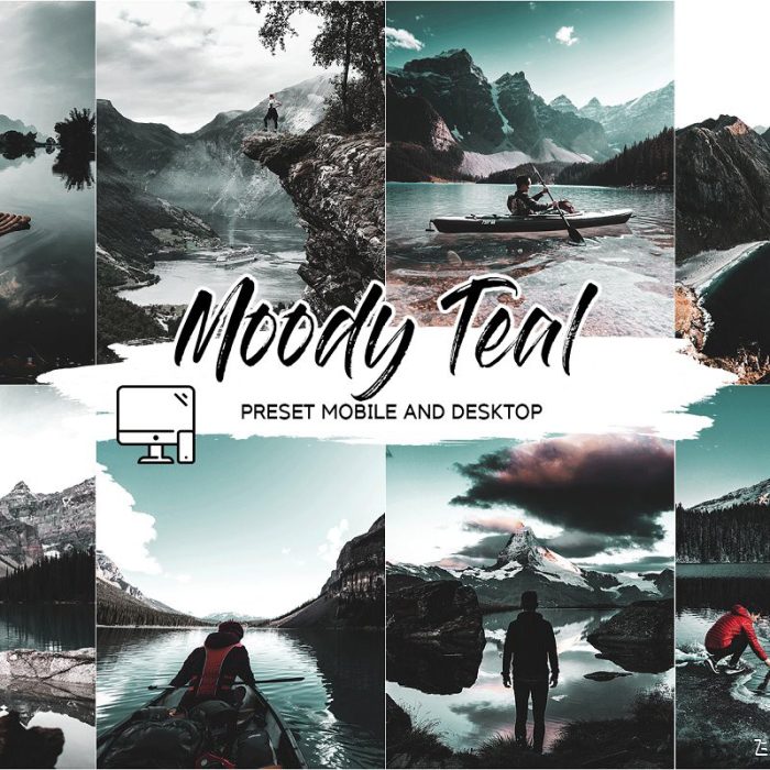 [风光LR预设]忧郁电影青色调LR预设+手机lr预设 MOODY TEAL LIGHTROOM PRESETS