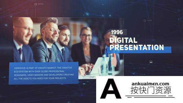 [开场片头]科技感商务宣传包装片头AE模板- Digital Corporate