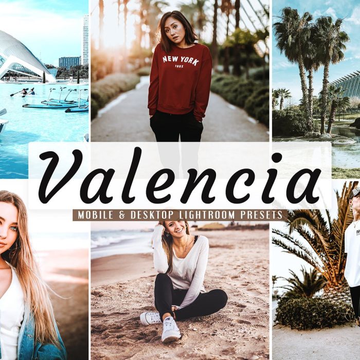 [旅拍LR预设]Valencia旅行明亮自然色调LR预设/手机LR预设Valencia LightroomPresets