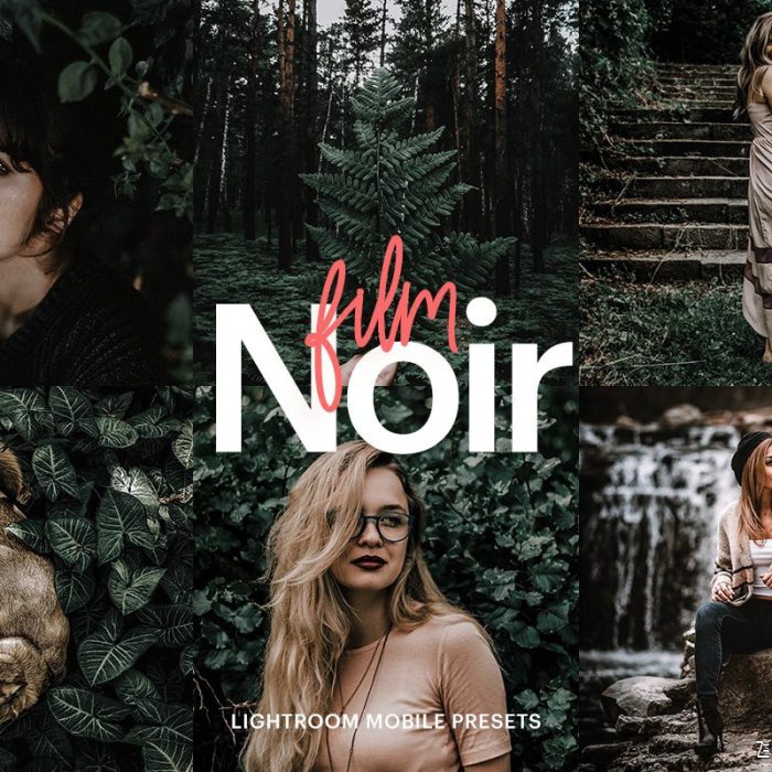 [人像LR预设]旅拍情绪人像森系黑色胶片主题LR预设 Film Noir Theme Preset