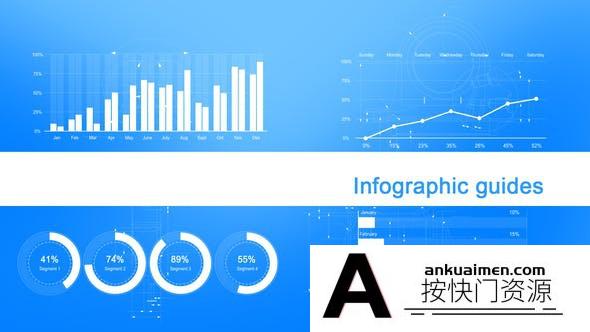 [MG模板]简单信息数据图表动画AE模板- Infographic Guides