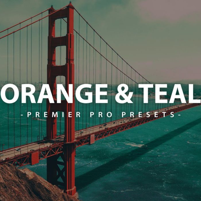 [Premiere预设]PR预设-流行橙青色调旅拍电影风光Premier Pro预设 Orange & Teal  Video Presets