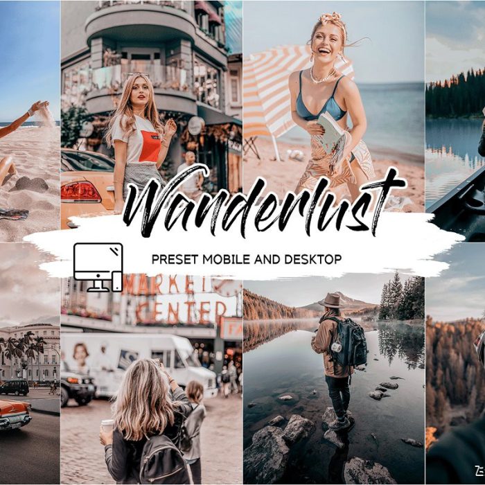 [旅拍LR预设]INS风旅拍电影胶片LR预设/手机修图预设 WANDERLUST LIGHTROOM PRESETS
