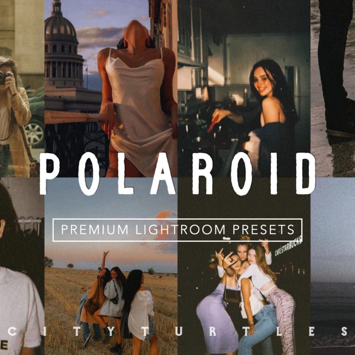 [胶片LR预设]宝丽来复古电影胶片Lightroom预设POLAROID Moody Film Vintage Presets