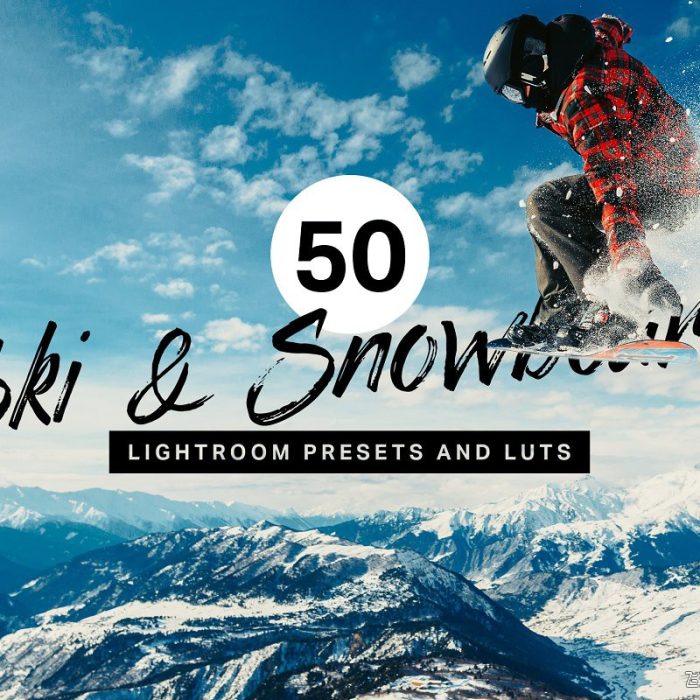 [旅拍LR预设]冬季运动电影色调LR预设/APP预设/LUT/Ski & Snowboard Lightroom Presets