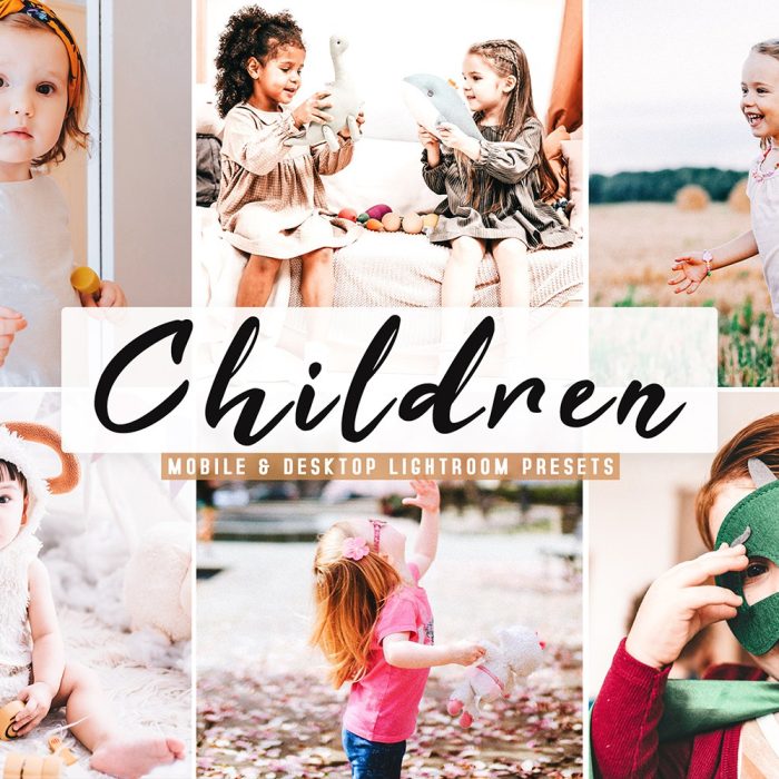 [新生儿童预设]儿童摄影明亮自然通透LR预设+手机版预设Children Lightroom Presets