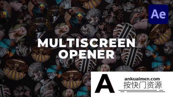 [开场片头]文字图片视频排版展示片头AE模板- Creative Multi Screen