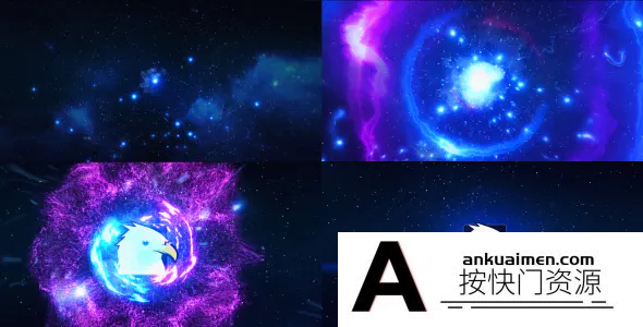 [logo模板]太空粒子爆炸Logo动画AE模板- Space Explosion Logo Opener
