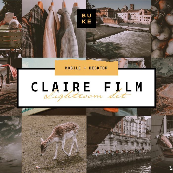 [胶片LR预设]VSCO风格克莱尔电影胶片LR预设+手机APP滤镜 Claire Film Lightroom