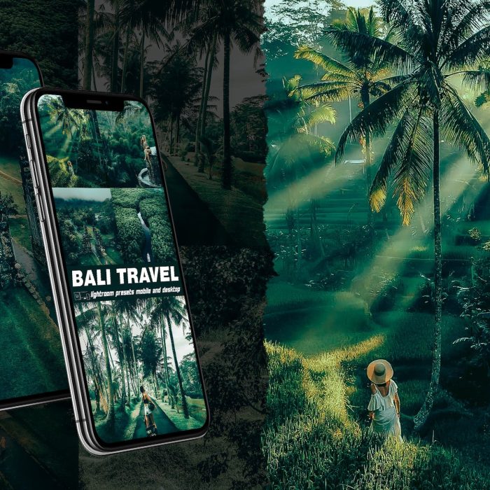 [旅拍LR预设]高端森系电影旅拍风光后期调色Lightroom预设 Bali Lightroom Presets