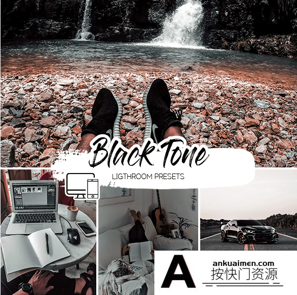 [旅拍LR预设]黑金城市旅拍LR预设+手机lr预设 Black Tone Lightroom Presets