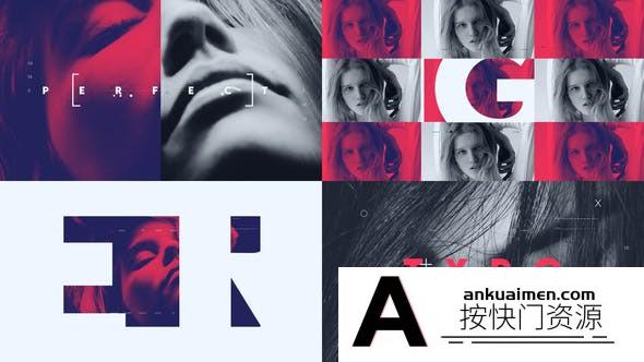 [文字标题]时尚文字视频包装片头AE模板- Typo Promo Version