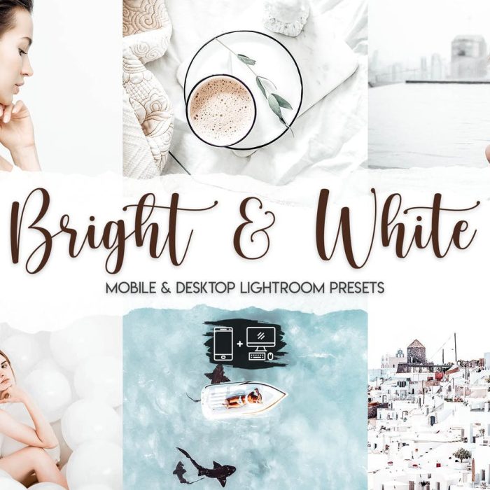 [人像LR预设]干净目录通透人像后期调色Lightroom预设 Bright & White Lightroom Presets