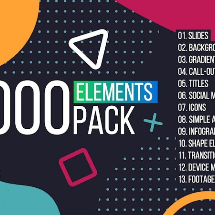 [Premiere模板]PR模板-1000组文字标题排版动画PR模板 1000 Elements Graphics Tool Pack