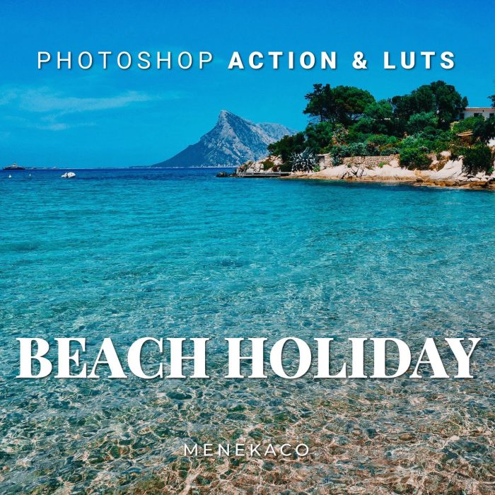 夏日海滩度假视频调色后期LUT预设 Beach Holiday Photoshop Action & LUTs