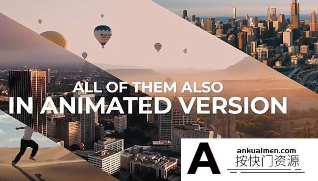 [Premiere预设]PR预设-80个动态画面多画面分屏布局效果 Split Screen Pack
