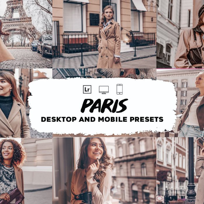[旅拍LR预设]巴黎城市旅拍风光人像Lightroom预设/手机APP照片滤镜 Paris Lightroom Presets