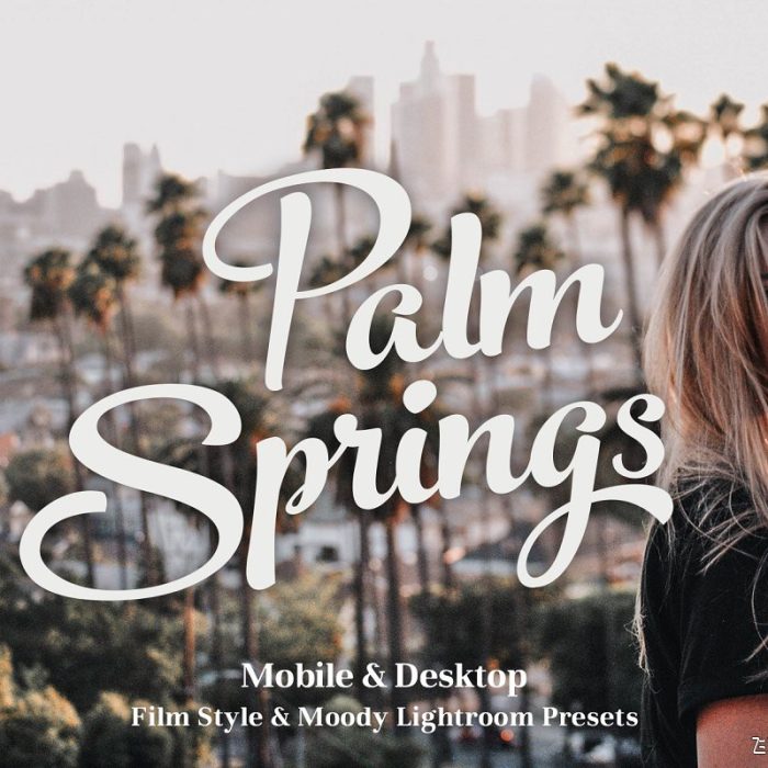 [旅拍LR预设]棕榈泉旅拍电影效果LR预设/APP预设 Palm Springs – Lightroom Presets