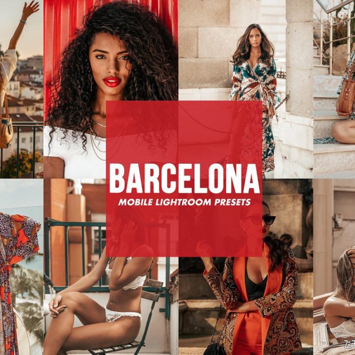 [旅拍LR预设]巴塞罗那旅拍时尚人像Lightroom预设/手机APP预设 Lightroom Preset BARCELONA