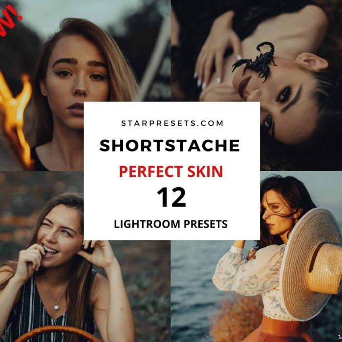 [人像LR预设]INS大神Shortstache加勒特·金Garrett King完美人像肤色Lightroom预设