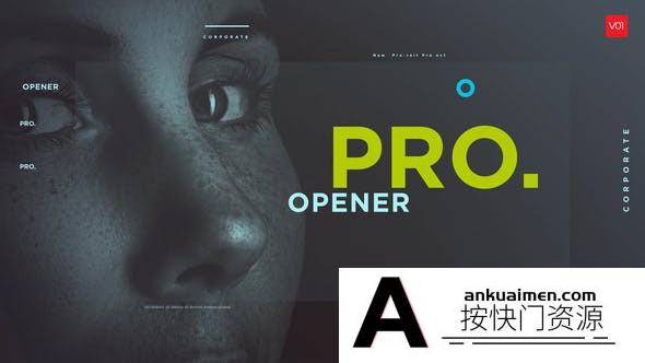 [文字标题]创意文字视频排版片头AE模板- Typographic Photo Promo Show