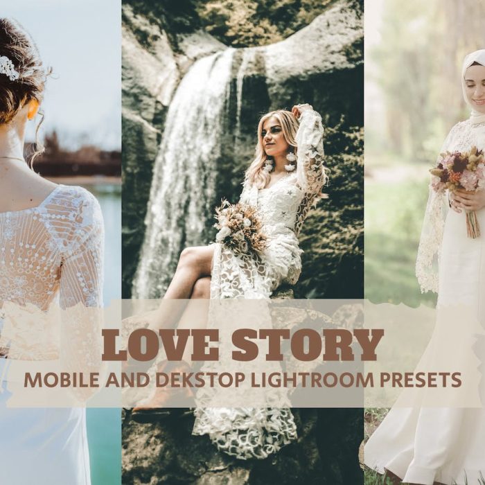 [婚礼LR预设]爱情故事摄影后期调色免费Lightroom预设 Love Story Lightroom Presets