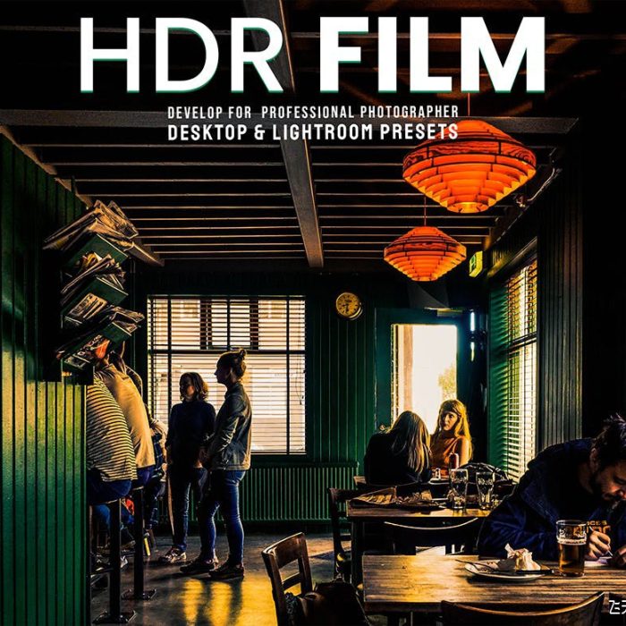 [胶片LR预设]HDR电影胶片调色Lightroom预设 HDR Film – Desktop and Mobile Presets